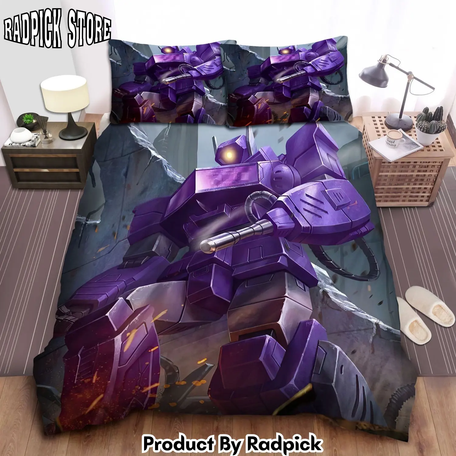Radpick transformer decepticon shockwave duvet cover bedroom sets comfortable bedding sets rp327641